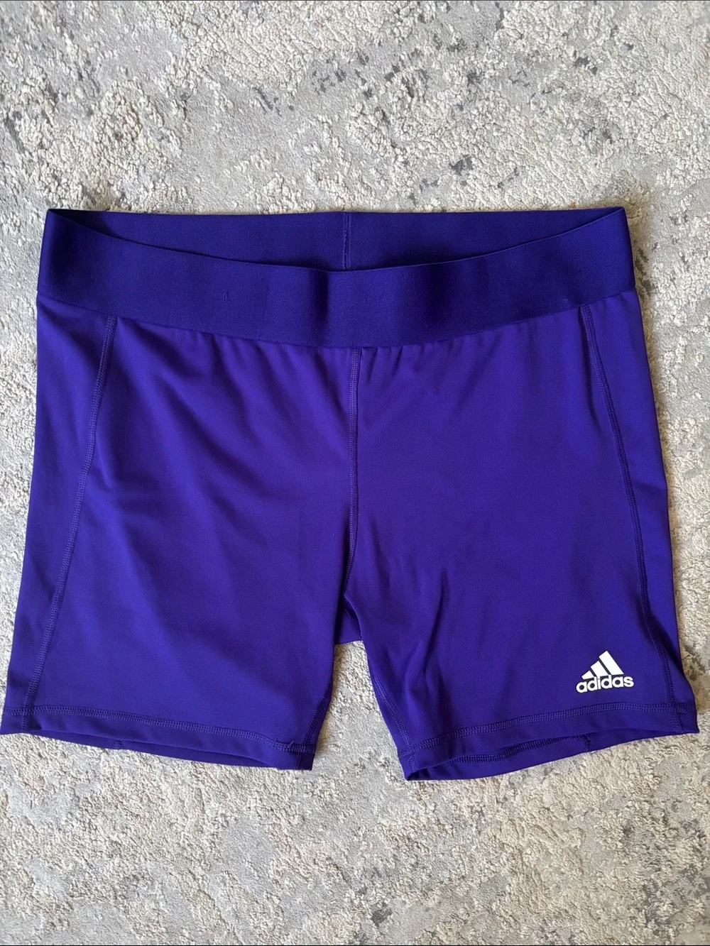 adidas Women's Deep Purple Performance Shorts - Picture 1 of 3